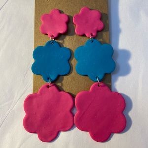 Polymer clay earrings.